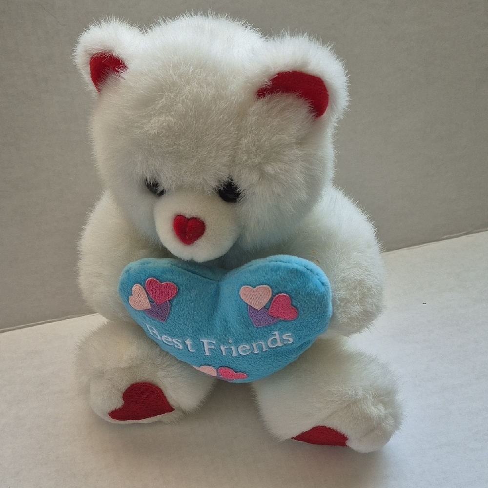 FRIENDS White and Red Plush Toy for Small Pets